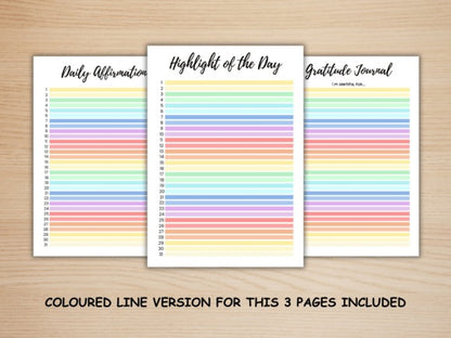 12-Monthly Tracker Bundle | A4 &amp; A5 Sizes | Printable Planner Inserts